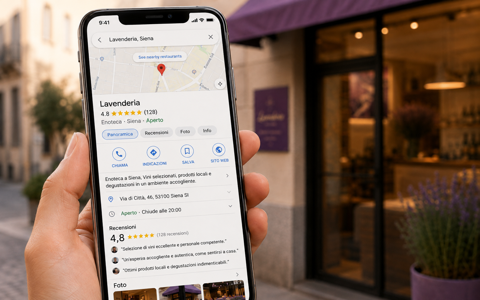 La tua attività su Google